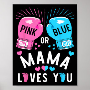 Rosa eller blått Mamma Kärlek som du använder för Poster