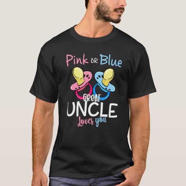 Rosa eller Blått Underbart Kärlek Du Gender Visa C T Shirt (Framsida)
