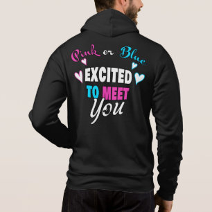 Rosa eller blått utom för Meet Baby Gender Revea T Shirt