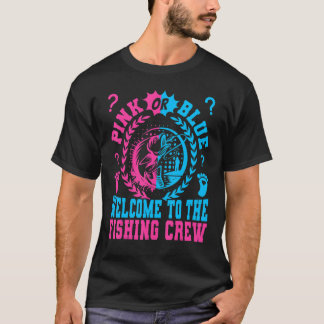 Rosa eller blått välkomnande till fiskbesättningen t shirt