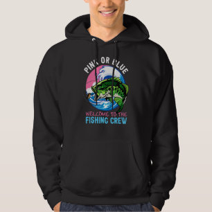 Rosa eller blått välkomnande till Genderna för fis Hoodie