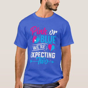 Rosa eller blått, vi förväntar oss två (3) t shirt