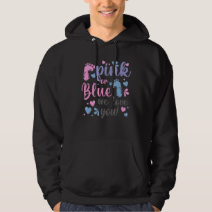 Rosa eller blått Vi Kärlek dig babykläder 1 Hoodie