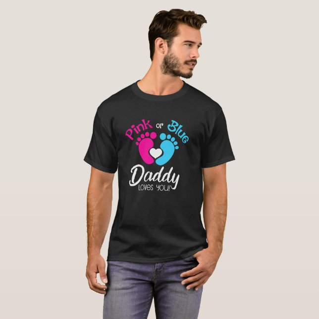 rosa- eller blåttpappakärlekar dig skjorta t shirt (Hel framsida)