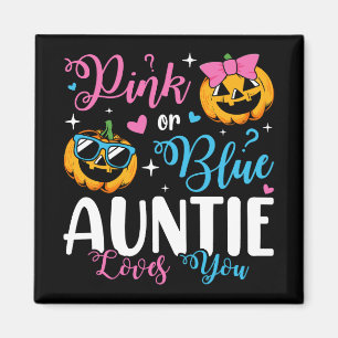 Rosa eller Blue Auntie Kärlek du pumpkin Baby Squa Magnet