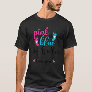 Rosa eller Blue Big Brother Kärlek Du Gender B T Shirt