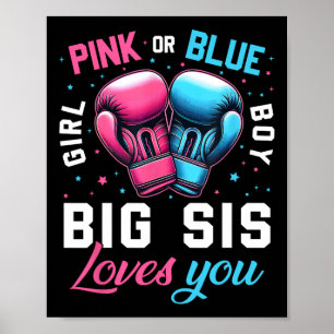 Rosa eller Blue Big Syrran Kärlek du Boxing Gender Poster