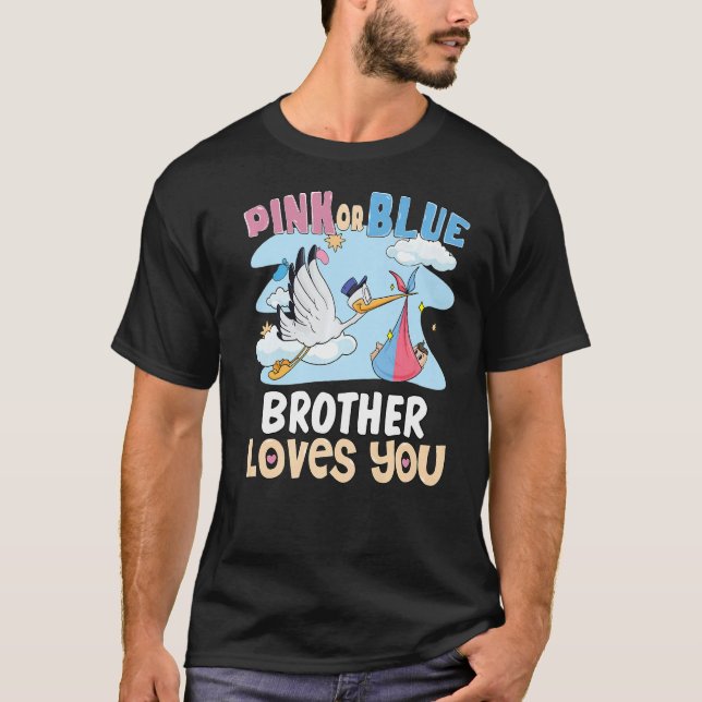 Rosa eller Blue Brother Kärlek, din bästa bror någ T Shirt (Framsida)