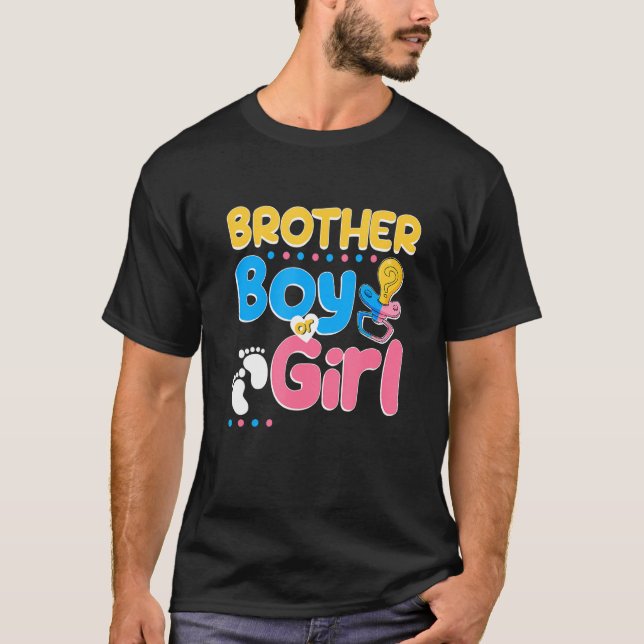 Rosa eller Blue Brother Kärlek, din bästa bror någ T Shirt (Framsida)