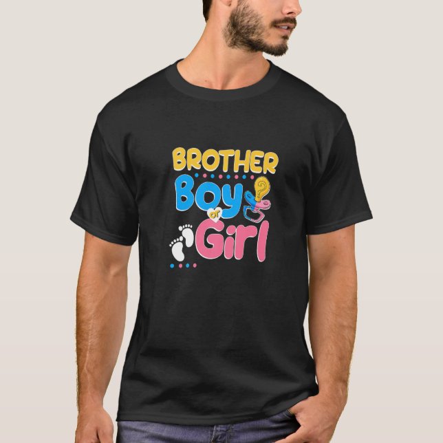 Rosa eller Blue Brother Kärlek, din bästa bror någ T Shirt (Framsida)