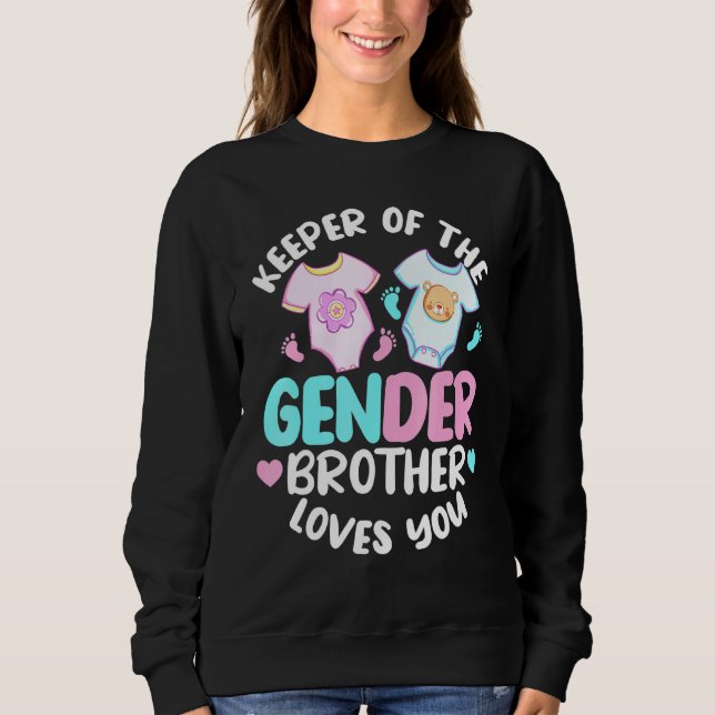 Rosa eller Blue Brother Kärlek du - Brother Gender T Shirt (Framsida)
