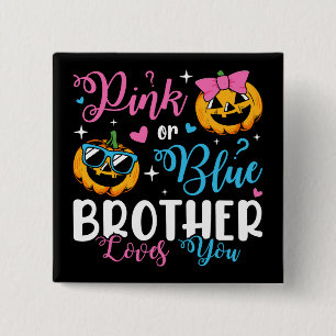 Rosa eller Blue Brother Kärlek du pumpkin Baby Squ Knapp