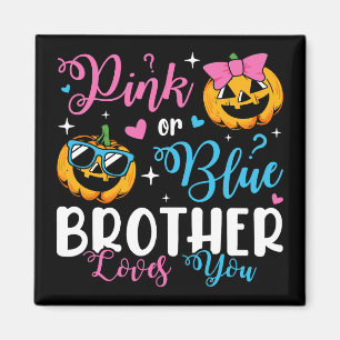 Rosa eller Blue Brother Kärlek du pumpkin Baby Squ Magnet