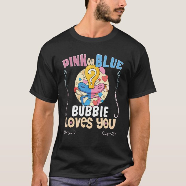 Rosa eller Blue Bubby Kärlek You Jewme Grandmor 1 T Shirt (Framsida)