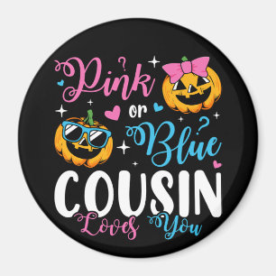 Rosa eller Blue Cousin Kärlek du pumpar Baby Circl Magnet
