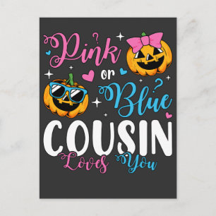 Rosa eller Blue Cousin Kärlek du pumpkin Baby Vykort