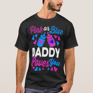 Rosa eller Blue DADDY Kärlek You   Skuldbidrag til T Shirt