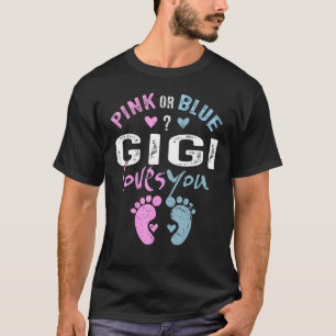Rosa eller Blue Gigi Kärlek Du Grandma for Grandpa T Shirt