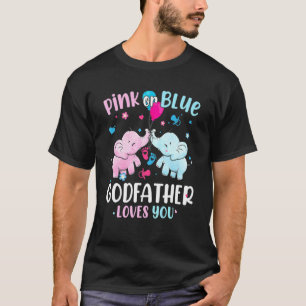 Rosa eller Blue Godfather Kärlek You Elephants Bab T Shirt