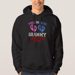 Rosa eller Blue Grammy Kärlek Du Gender Visa 1 Hoodie