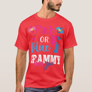 Rosa eller Blue Grammy Kärlek You Baby Gender Reve T Shirt