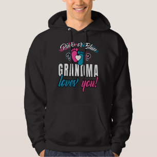 Rosa eller Blue Grandma Kärlek du future Granny Ge Hoodie