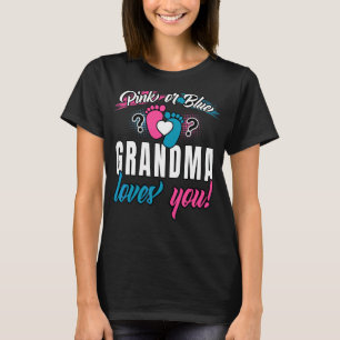 Rosa eller Blue Grandma Kärlek du future Granny Ge T Shirt