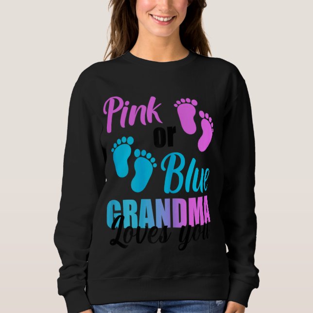Rosa eller Blue Grandma Kärlek du T Shirt (Framsida)