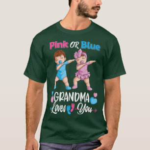 Rosa eller Blue Grandma Kärlek You Baby Gender Rev T Shirt