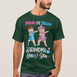 Rosa eller Blue Grandma Kärlek You Baby Gender Rev T Shirt
