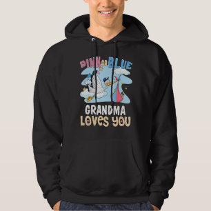 Rosa eller Blue Grandma Kärlek You Best Granny All Hoodie