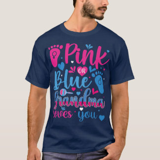 Rosa eller Blue Grandma Kärlek YouGender Reveal Ap T Shirt