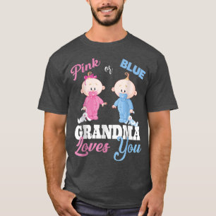 Rosa eller Blue Grandma Kärlek YouGender Reveal T Shirt