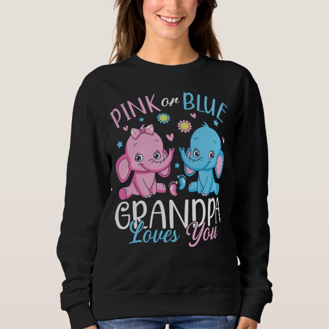 Rosa eller Blue Grandpa Kärlek du Elephant Baby WM T Shirt (Framsida)