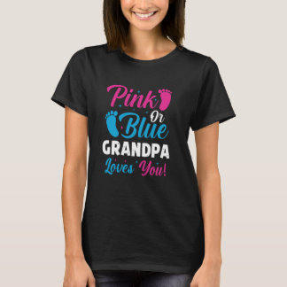 Rosa eller Blue Grandpa Kärlek You Funny Gender Re T Shirt