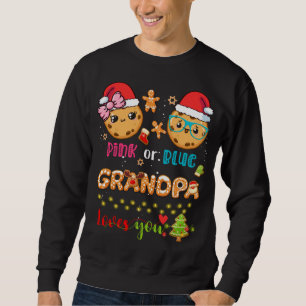 Rosa eller Blue Grandpa Kärlek You jul Cookies G Lång Ärmad Tröja