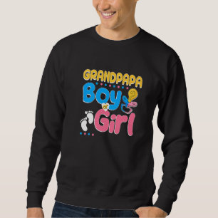 Rosa eller Blue Grandpapa Kärlek You Best Grandfat Lång Ärmad Tröja