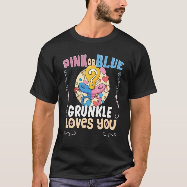 Rosa eller Blue Grunkle Kärlek You Best Underbar f T Shirt (Framsida)