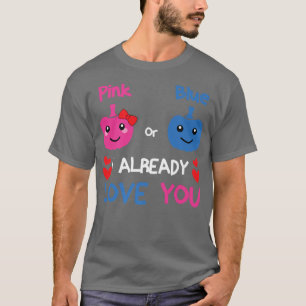 Rosa eller Blue I Kärlek Du Gender Reveal Hall T Shirt
