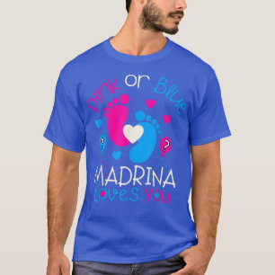 Rosa eller Blue Madrina Kärlek YouBaby Gender Reve T Shirt