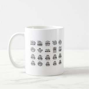Rosa eller Blue Mamma Kärlek Kaffemugg