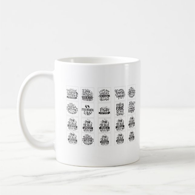Rosa eller Blue Mamma Kärlek Kaffemugg (Vänster)