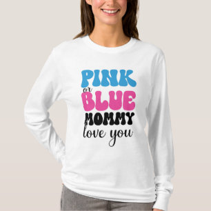 Rosa eller Blue Mamma Kärlek T Shirt