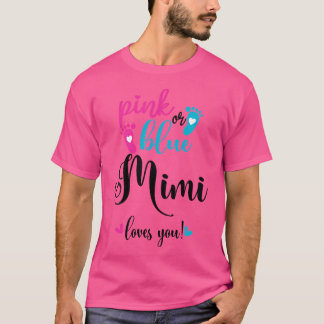 Rosa eller Blue Mimi Kärlek du Gender Visa Baby An T Shirt