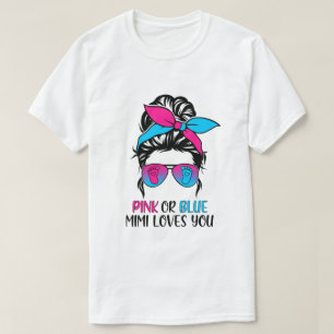 Rosa eller Blue Mimi Kärlek du Gender visar Hair G T Shirt