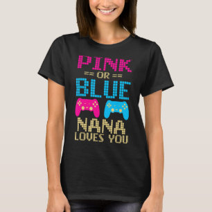 Rosa eller Blue Nana Kärlek din familj matchar Bab T Shirt