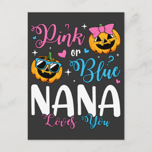 Rosa eller Blue Nana Kärlek du pumpkin Baby Vykort
