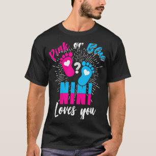 Rosa eller Blue Nini Kärlek Du Gender Visa Baby Pa T Shirt