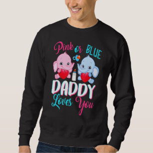 Rosa eller Blue pappa Kärlek You Elephants Baby Ge Lång Ärmad Tröja