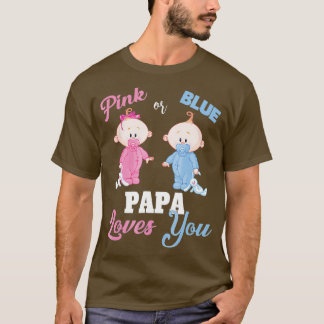 Rosa eller Blue Pappa Kärlek You-Gender Reveal Shi T Shirt